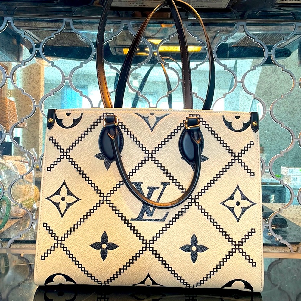Louis Vuitton Black and White Purse